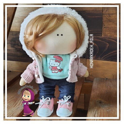 اسباب بازی عروسک دخترونه عروسک با لباس عروسک روسی  تپلی دخترانه پارچه ای  دستساز  قابل شستشو  ارسال رایگان