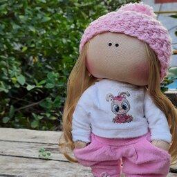 عروسک روسی دستساز دخترونه  26 سانتی 200 گرمی 