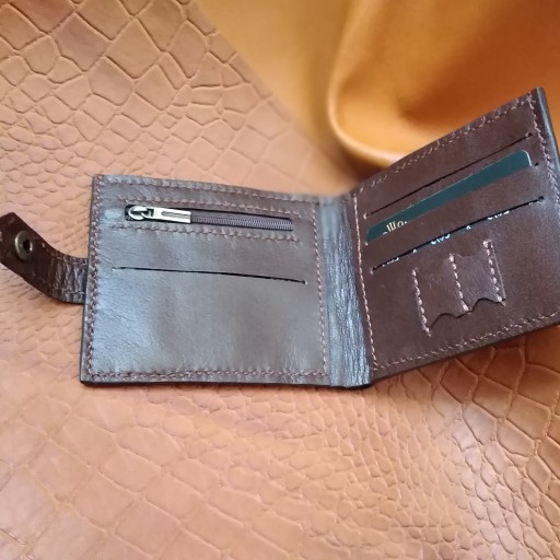 کیف  جیبی  مردانه  چرم  طبیعی  بزی  دست  دوز 