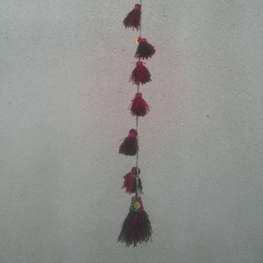 منگوله لاکچری پشمی تزئین شده سنتی