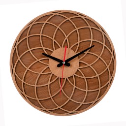 ساعت دیواری چوبی مدل کیتا کلاسیک کد CK 606-C - (قطر 35 cm)