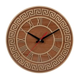 ساعت دیواری چوبی مدل کیتا کلاسیک کد CK 603-TC - (قطر 35 cm)