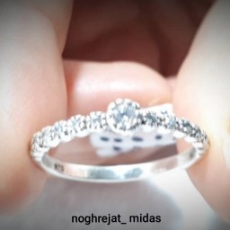 انگشترزنانه نقره برلیان ترک
