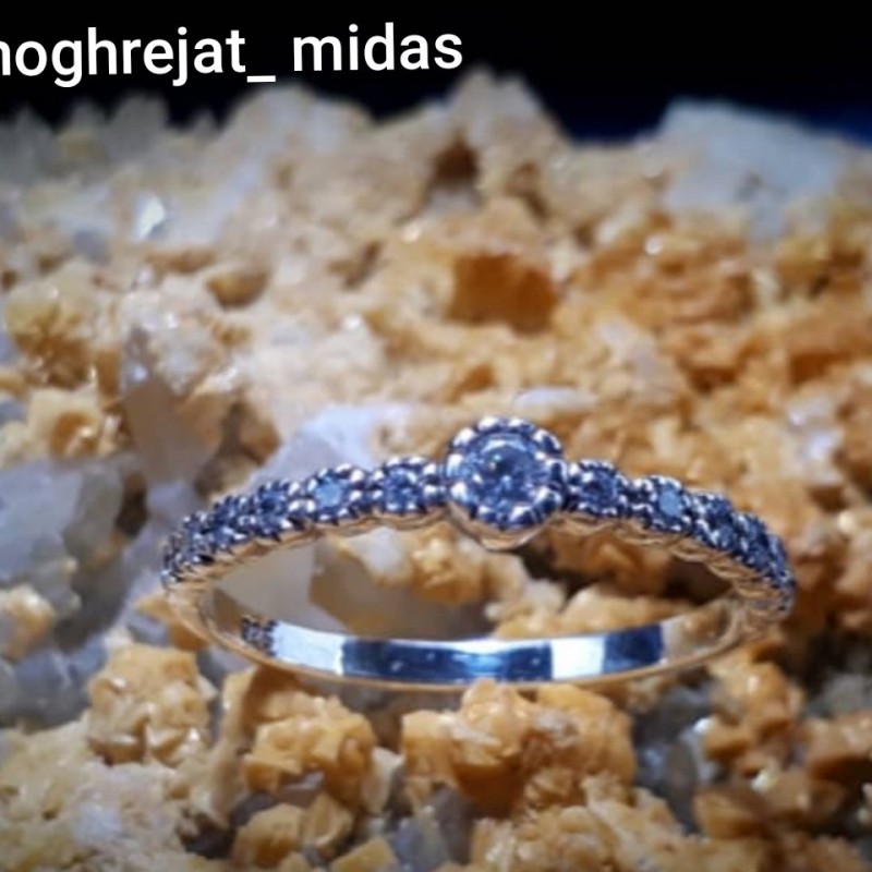 انگشترزنانه نقره برلیان ترک