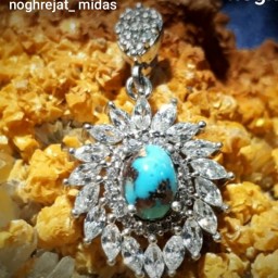 مدال نقره جواهرفیروزه