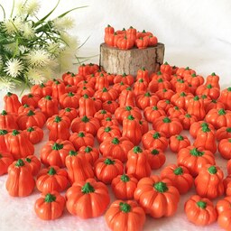 دکوری کدو های پاییزی  در 4 سایز بسته 40 عددی رنگ نارنجی مناسب ساخت گیفت