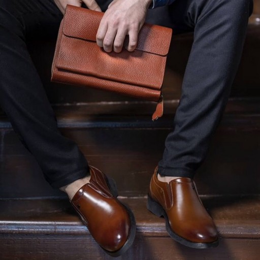 کفش مردانه چرم فرزین مدل فارگو