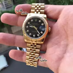 ساعت زنانه و مردانه رولکس Rolex کیفیت بالا  موتور ژاپن طلایی