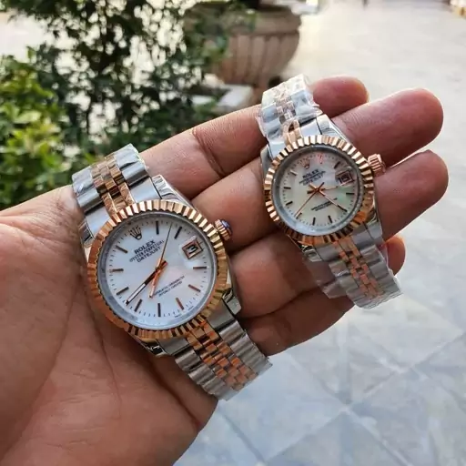 ساعت تک مردانه رولکس Rolex نقره‌ای