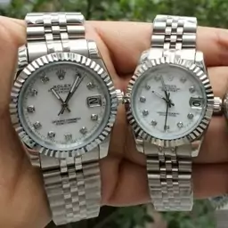 ست زنانه و مردانه رولکس Rolex  بدنه استیل موتور ژاپن