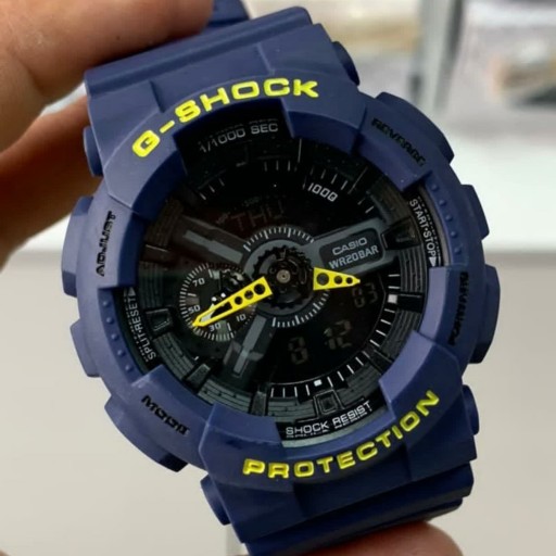 ساعت زنانه و مردانه کاسیو جی شاک موتور ژاپن اصل عقربه ای و دیجیتال همزمان Casio G-Shock