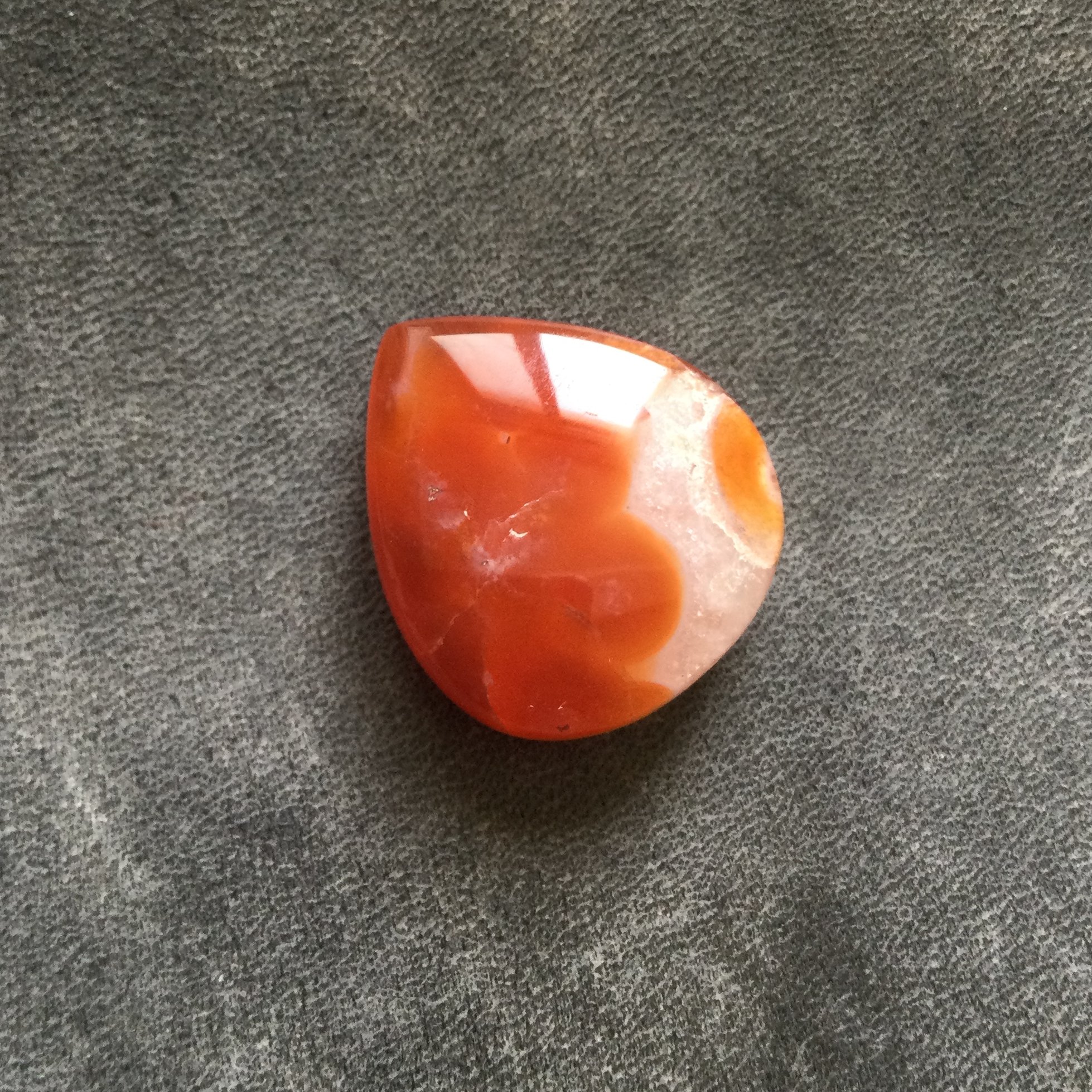 عقیق کوارتز طبیعی تراش اشکی