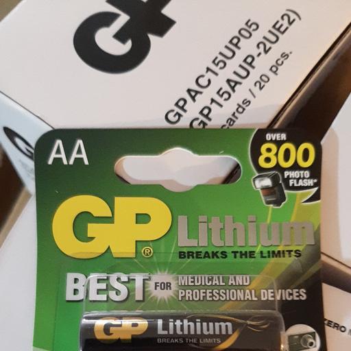 باتری قلمی AA لیتیوم Lithium جفت کارتی جی پی GP
