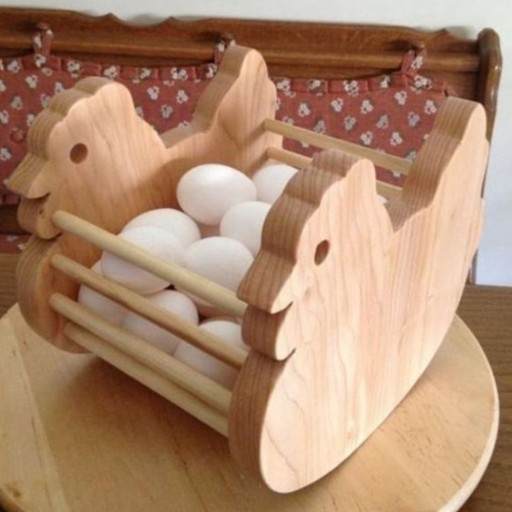 جا تخم مرغی چوبی