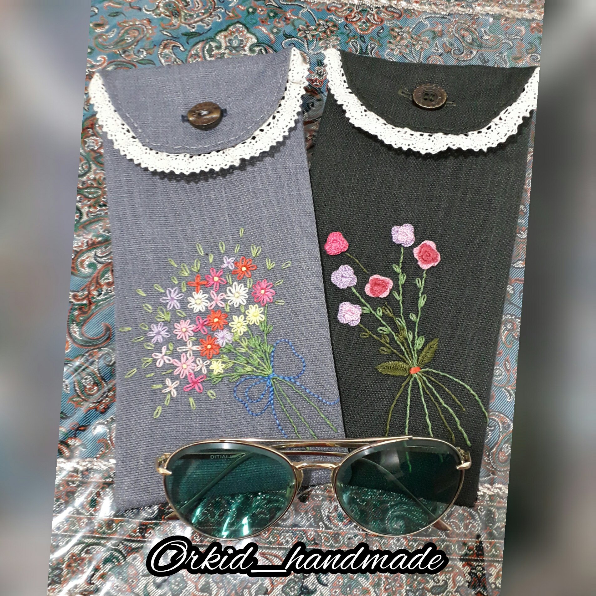کیف عینک و موبایل