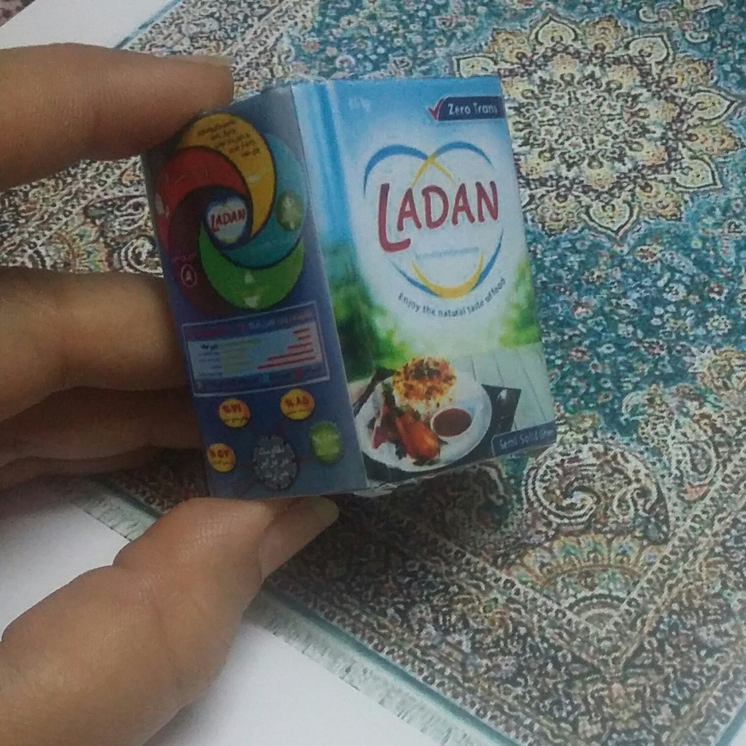 مگنت مقوایی روغن جامد لادن مینیاتوری دکوری لوازم باربی
