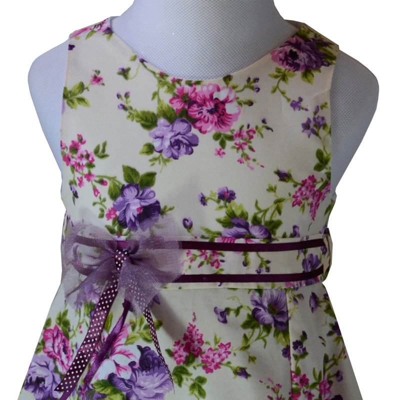 سارافون دخترانه مدل بنفشه