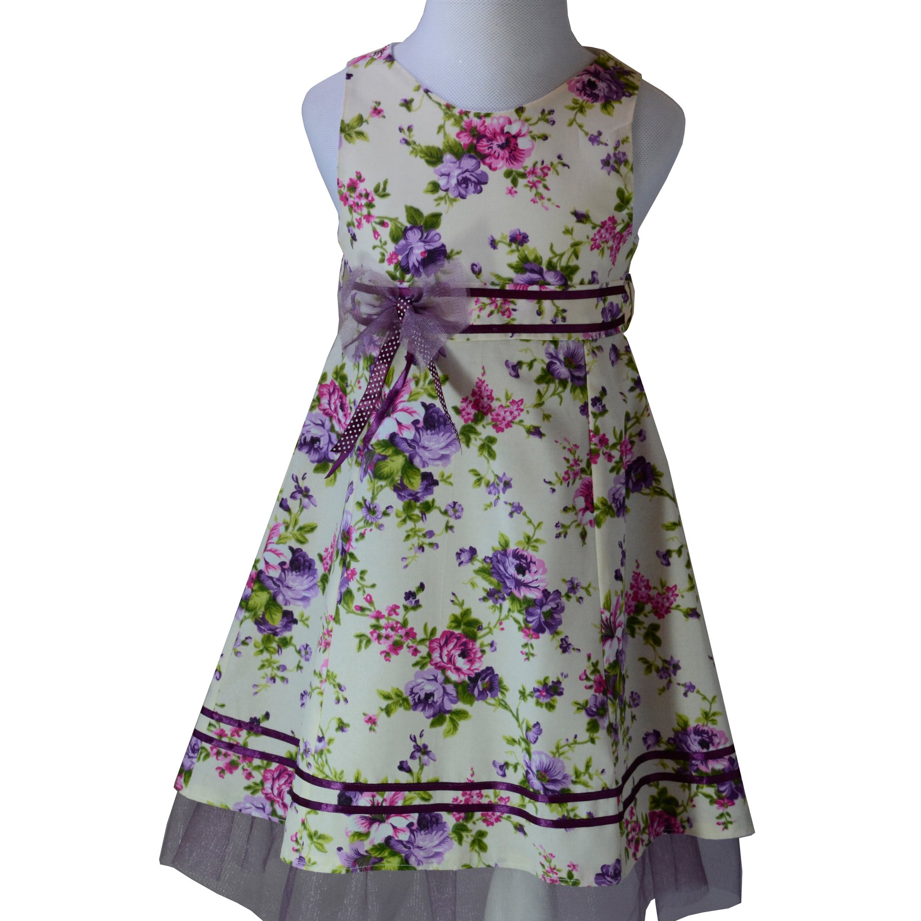 سارافون دخترانه مدل بنفشه