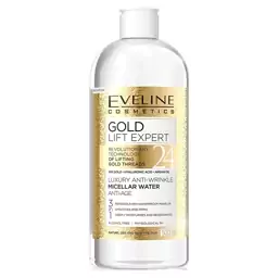 میسلار واتر پاک کننده آرایش اولاین گلد لیفت Eveline Gold حجم 500 میلی لیتر