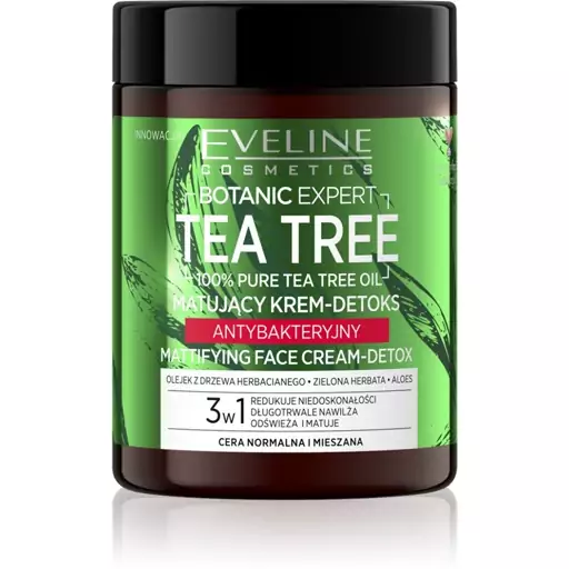 کرم مات کننده صورت اولاین EVELINE مدل TEA TREE حجم 175 میل