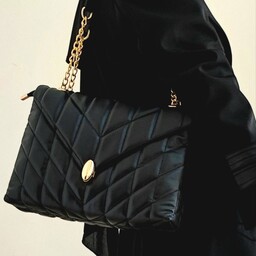 کیف بزرگ زنانه  گلدوزی یراق بیضی  با شش رنگبندی