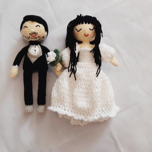 عروسک تزئینی عروس و داماد از روی عکس شما