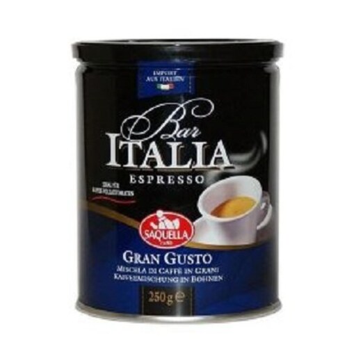 قهوه اسپرسو آسیاب شده ایتالیا Italia مدل GRAN GUSTO قوطی 250 گرمی