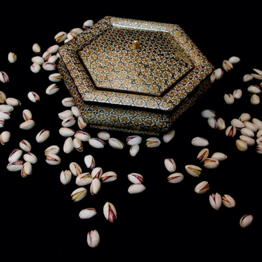 پسته کادویی تمام خاتم کاری اصفهان