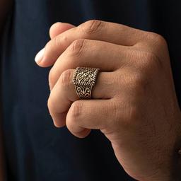 انگشتر مردانه طلا روس