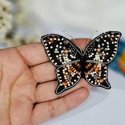 سنجاقسینه پروانه مشکی  هنری