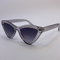 عینک گوچی gucci ایتالیا طوسی محافظ کامل uv400 به همراه کاور پارچه‌ ای و دستمال نانو مخصوص عینک