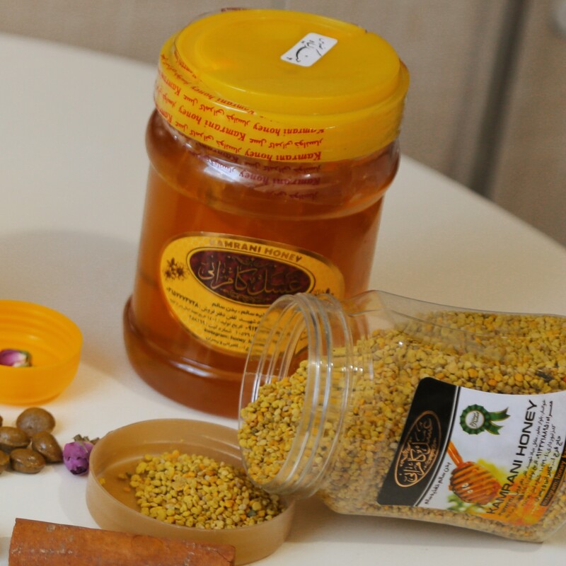 عسل چند گیاه مخصوص باموم 1000 گرمی ارسال رایگان