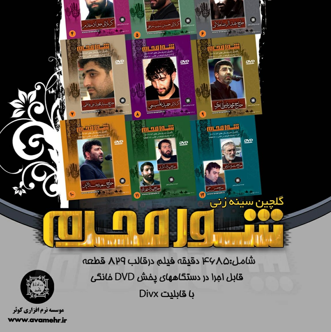 گلچین سینه زنی تصویری شور محرم - 2DVD-MP4