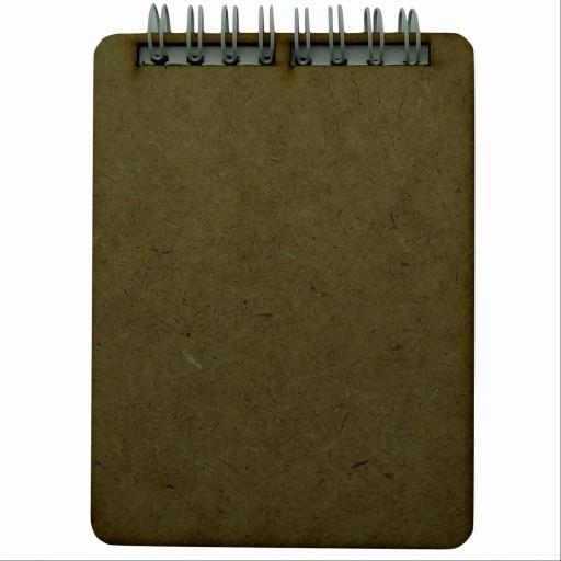20262504-دفترچه یادداشت جلد چوبی طرح مقام معظم رهبری