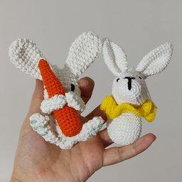 آویز خرگوش با هویج . آویز  خرگوش بدون هویج  سیسمونی 
