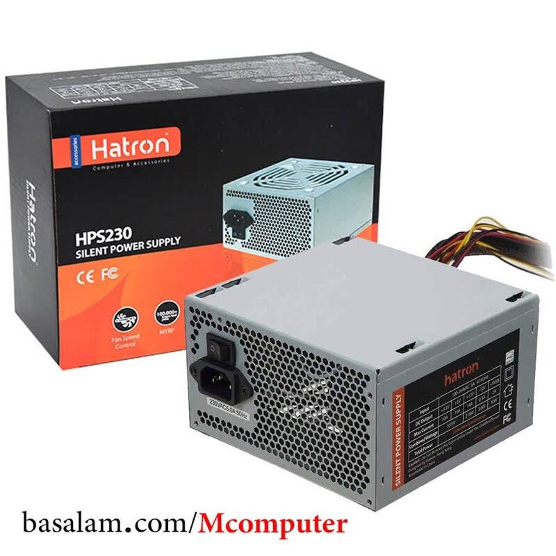 منبع تغذیه پاور کامپیوتر هترون Hatron HPS230 همراه با کابل برق
