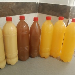آب نارنج و اب غوره و ابلیمو   کاملا طبیعی  قیمت هر یک بطری  درج شده 