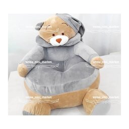 مبل کودک خرس دارای رنگ بندی کیفیت عالی رنگ بندی متنوع جنس مخمل  مناسب برای 1 سال به بالا 