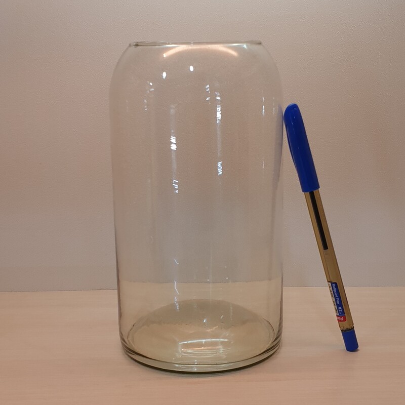 گلدان شیشه ای نسترن(گلدان شیشه ای دهانه جمع)درجه دو(تنگ شیشه ای)(ظرف شیشه ای)