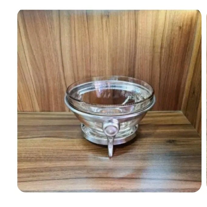 سوفله رزلند سالادخوری استیل نگین دار