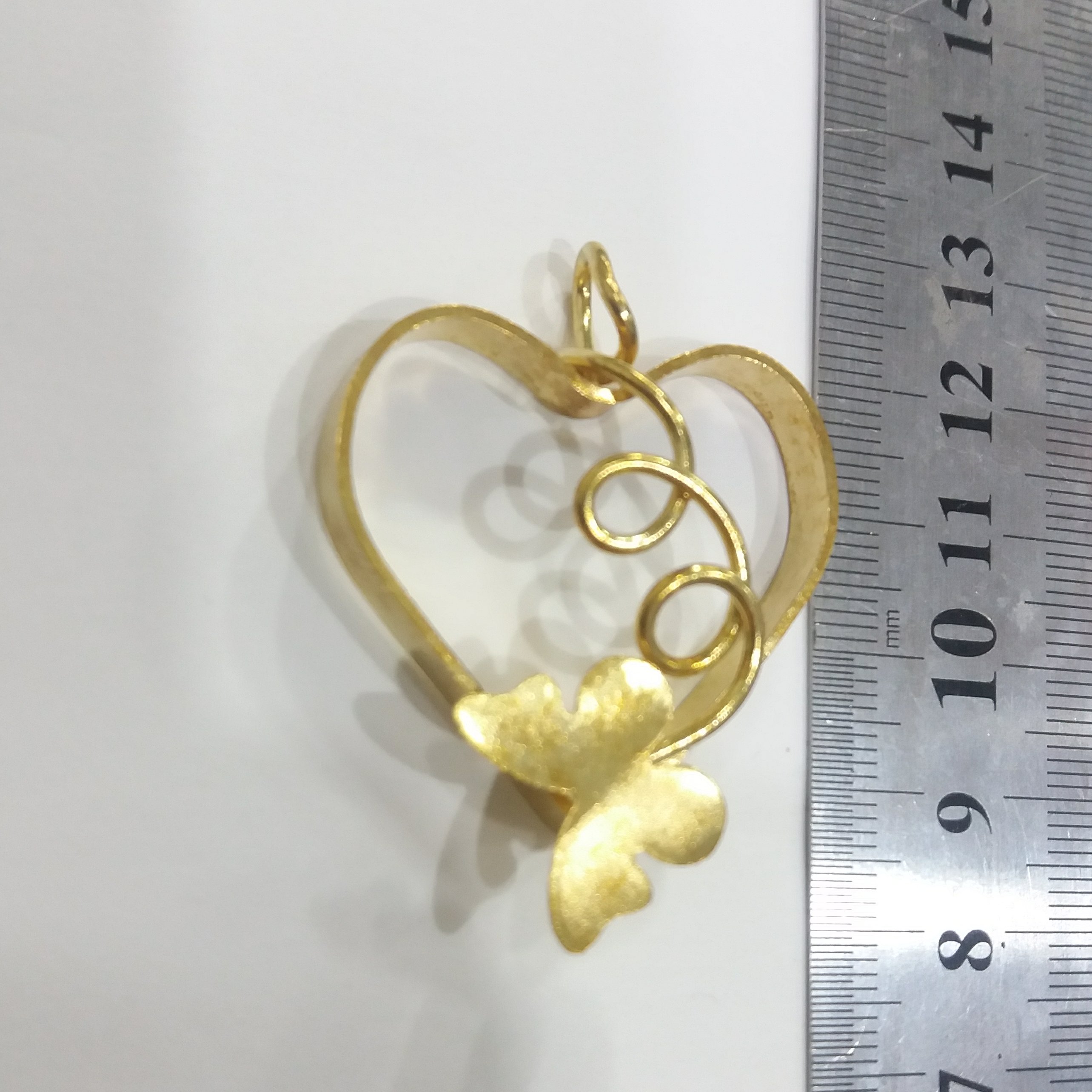 قالب برنجی قلب و پروانه نانو