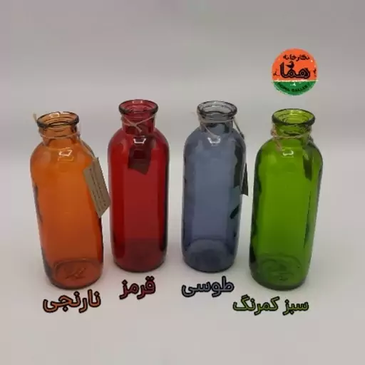 گلدان شیشه رنگی(کد4)