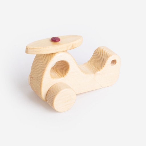 دکوریجات چوبی دارمازو  کودکانه مقاوم مدل هلی کوپتر چیکا