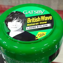 گتسبی واکس موی گتسبی مدل بریتیش ویو british wave  مناسب انواع مو حجم 75 میل