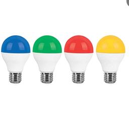 لامپ رنگی ال ای دی 7 وات led رنگی