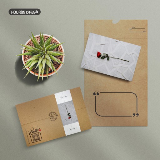 کارت پستال عاشقانه رز تک شاخه + قابلیت بارگذاری صدا