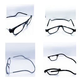 عینک مطالعه مگنتی گردنی گردنبندی نمره مثبت چهار 4 مخصوص پیر چشمی مطالعه کتاب روزنامه گوشی موبایل سوزن نخ کردن 