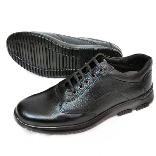 کفش مردانه چرم  طبیعی دستدوز مدل 003