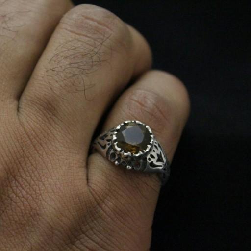 انگشتر الکساندریت تراش الماسی شیک و خاص اصل ( انگشتر مردانه )