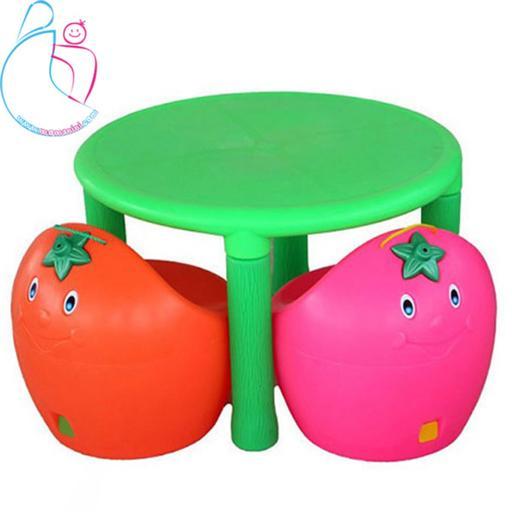 میز کودک گرد چیکو مامزنینی رنگ سبز